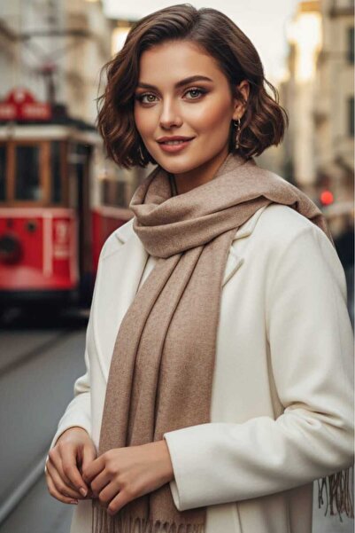 Trenderrs Women's Soft Textured Four Seasons Wearable Vegan Pashmina Shawl Scarf