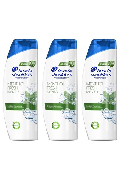 Head & Shoulders Regular HEAD&SHOULDERS SHAMPOO 200ML MENTHOL - 3 PIECES
