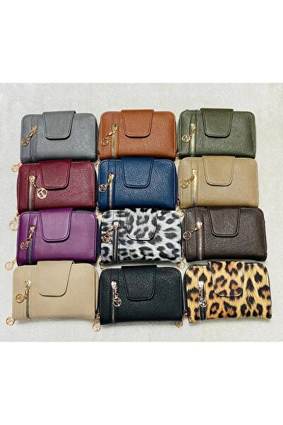 Nevalia محفظة نسائية من الجلد الصناعي الناعم باللون البيج - محفظة متعددة الأق...