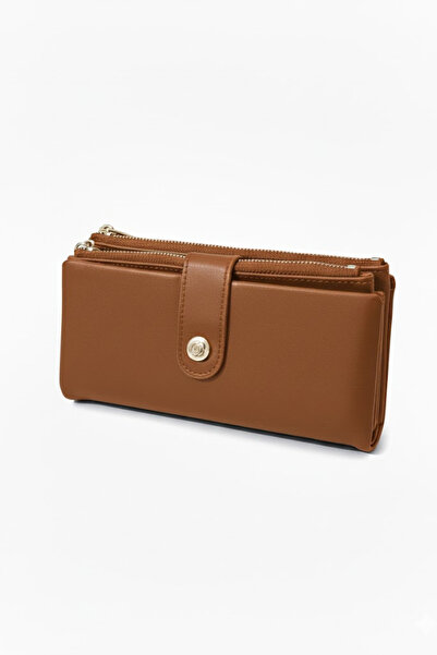 Gebiç Women's Wallet Multi-Compartment Zippered Convenient Wallet