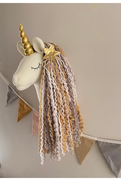 minibellababy unicorn büst duvar dekoru/bebek ve çocuk duvar dekorasyon ürünl...