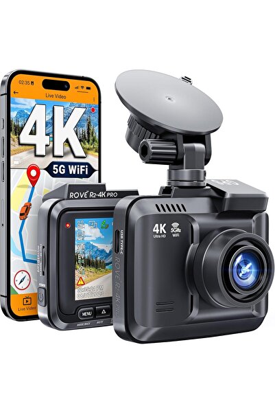 Rove R2-4K PRO Dash Cam, Built-in GPS, 5G WiFi Dash Camera for Cars, 2160P UH...