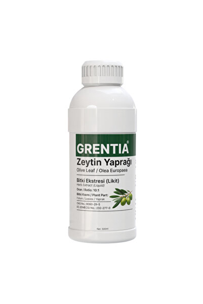 Grentia Zeytin Yaprağı Sıvı Ekstresi / Sıvı Ekstraktı 500 ml - Olea europaea