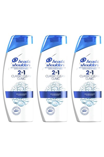 Head & Shoulders Regular HEAD&SHOULDERS SHAMPOO 200ML 2IN1 CLASSIC CLEAN - 3 PIECES