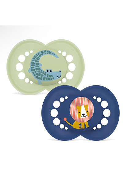 MAM Orijinal Emzik 2'li Set I Sterilize Kutuda I 6-16 Aylık I Timsah/Aslan