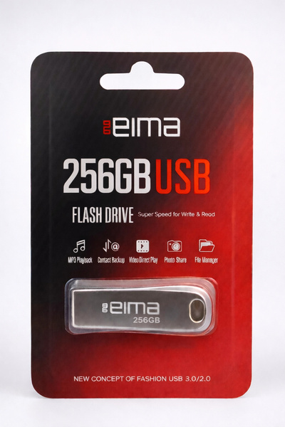 EİMA 256GB USB Flash Bellek | Ultra Yüksek Kapasite, Metal Gövde