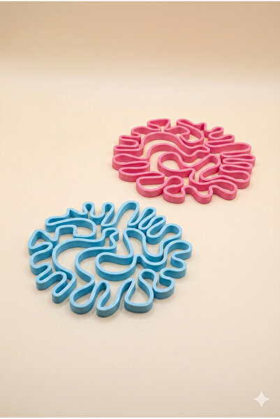 Vision Craft Coral Patterned 3D Print Coaster - Stylish and Durable