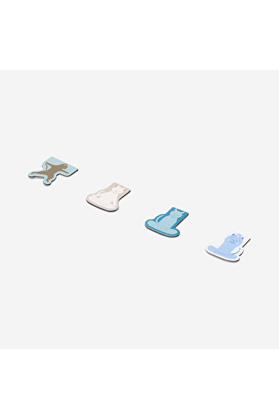 Flying Tiger Copenhagen 4'lü Yoga Kedileri Mıknatıslı Kitap Ayracı