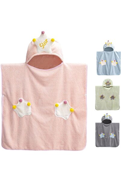 SpireHues Hooded Bath Towel for Kids, Ultra Soft, 70 x 140 cm