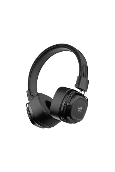 porodo Borodo Wireless Headset with SD Card Slot - Black/Silver