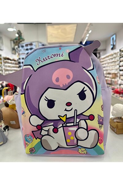 GLOW ACCESSORIES BAE حقيبة بناتي منقوشة باللون الأرجواني من كورومي مقاس 30x27 سم