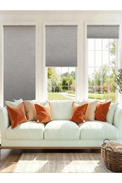 evmiaaplise Gri Katlanır Cam Balkon Perdesi- Ofis Perdesi- Mutfak Perdesi- Sa...