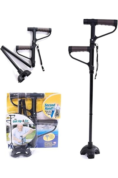 Relax Smart Foldable Walking Cane with LED Light and Seat