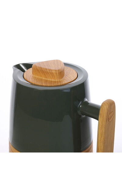 TAVOLO Lavin Green Teapot Set with Wooden Handle