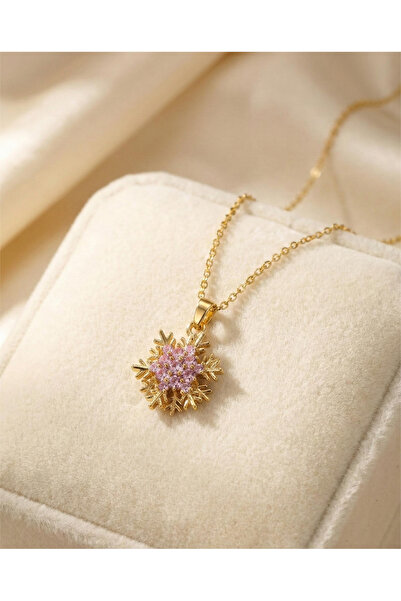 staınless steel Kadın Paslanmaz Çelik Kar Tanesi Figürlü Dönen Stres Çarklı K...