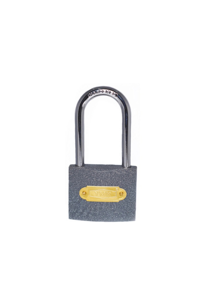 shopwave Eco Gray Cast Long Hook Padlock 50mm