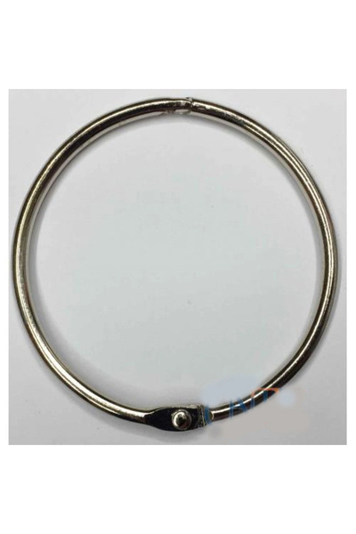 shopwave Round ring with lock, 5cm - 100 pieces