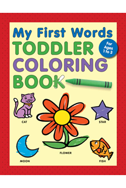 Rockridge Pr Carte de colorat pentru copii mici: Primele mele cuvinte