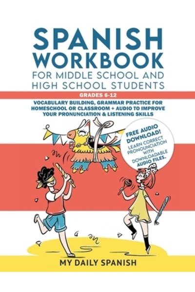 Bookbaby Caiet de exerciții pentru limba spaniolă pentru elevii de gimnaziu ș...