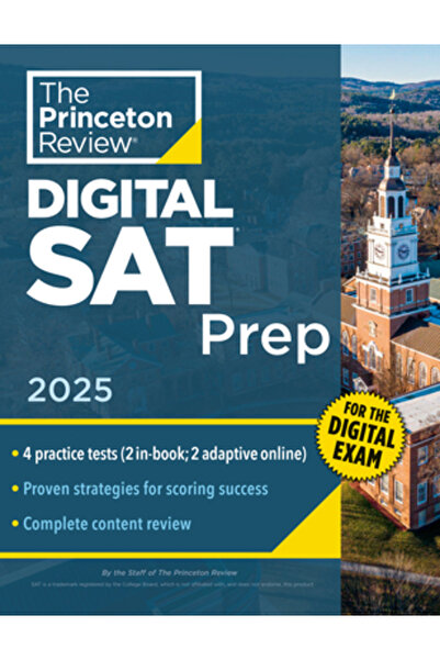 Princeton Review Pregătire digitală SAT, 2025: 4 teste practice complete (2 î...
