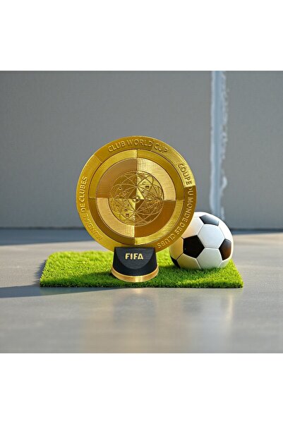 FIGURİFY Fıfa Kulüpler Dünya Kupası – Isme Özel Yazılı Futbol Ödül Kupası - 1...