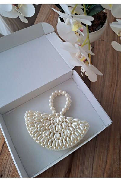 gzm İnci çanta - abiye çanta -istiridye çanta