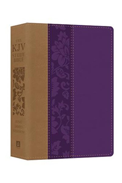 Barbour Publ Inc Biblia de studiu KJV - Litere mari [violet Floret]