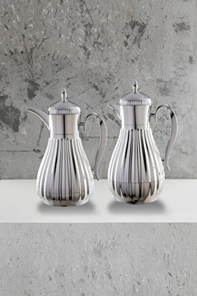 Generic 1 liter/750 ml tea and coffee thermos set with an elegant design