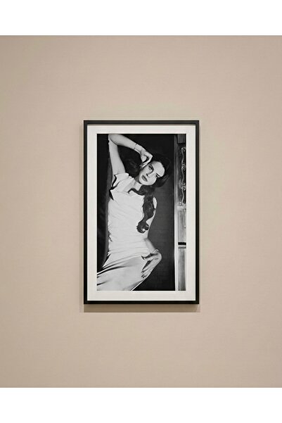 Store Lana Del Rey Siyah Beyaz İkonik Poz Posteri - Vintage Estetik Şarkıcı D...