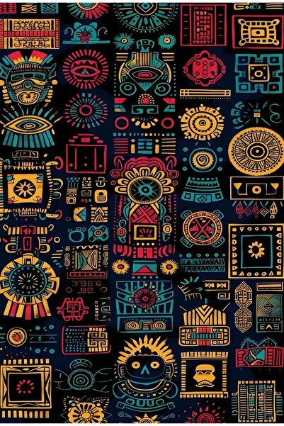 KEMAL ABİ مفارش طاولة أمريكية وسجادة مائدة من البي في سي قابلة للمسح 4 قطع