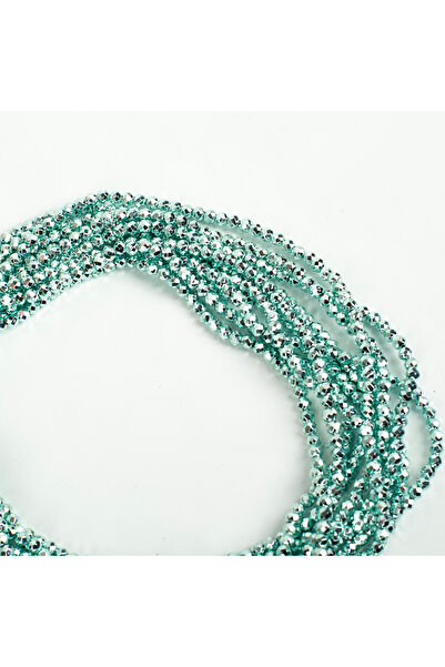 yfhobi 1 Dizi (95-100 Adet) - 4 mm Yuvarlak Kristal Cam Boncuk Dizi Parlak Ka...