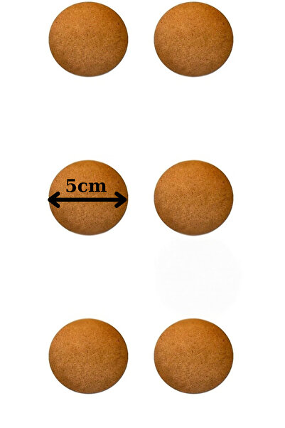 lexi Coasters, Hobby Painting 6 Pieces 3 mm Wooden Raw Mdf 5 cm Diameter Round Coasters