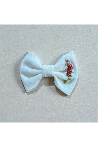 EGOMİ Pink Embroidered Hairless Doll Barrette