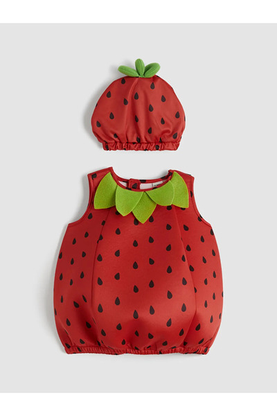LC Waikiki LCW ACCESSORIES Kırmızı Çilek Kız Çocuk Kostüm