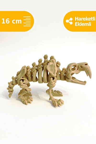 Artimon 3D Store Hareketli Saber Tooth 3D İskelet Dinozor | Oyuncak | Figür