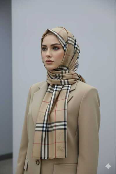 w white stars sports & wear Women+Girls Burbery Pattern Plaid Shawl