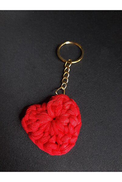 MRYart Heart Braided Rope Keychain