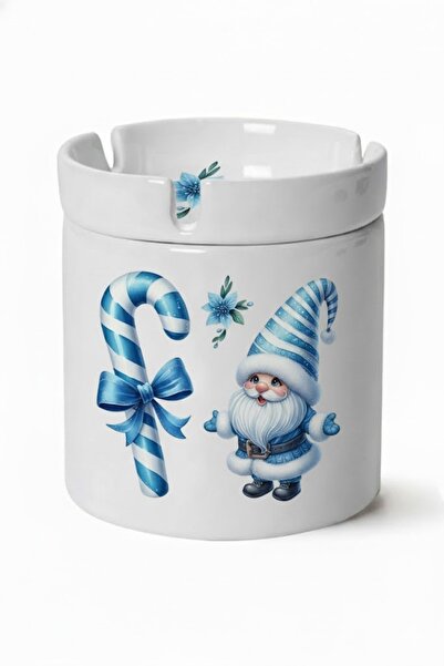 sartre art Seria Blue Blanc - Scrumieră pentru cenușă cu design Cini de Crăci...