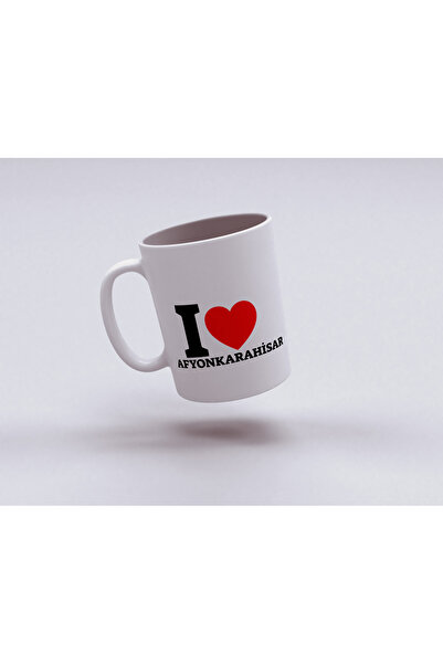 Beramussa كوب من البورسلين من سلسلة I Love بتصميم Afyonkarahisar - كوب هدية ب...