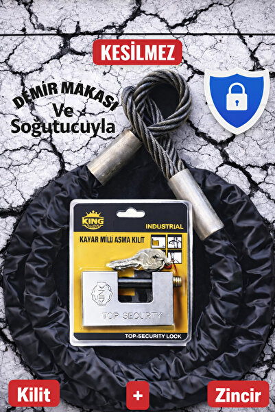 Vi Caro Motosiklet 10 mm Kesilmez Çelik Halat – 1,5 Metre Motorsiklet Zincir ...