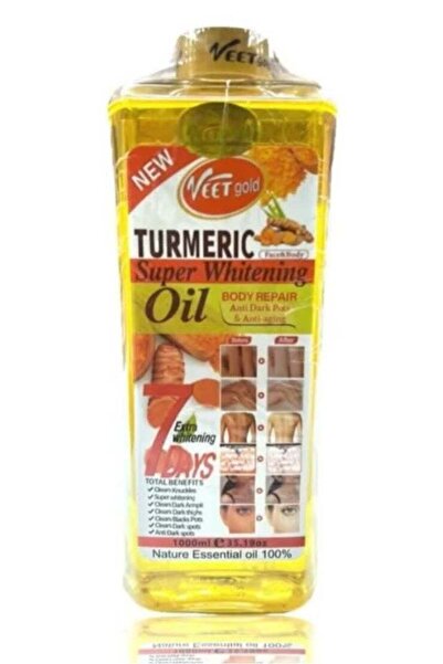 Veet Gold Fit Gold Turmeric Oil for Body Repair and Brightening, 1000 ml