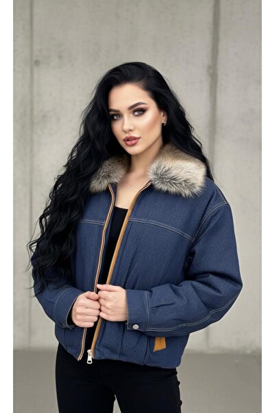 Markasız ucuz Quilted denim jacket