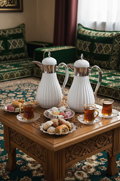 Generic 1 liter/750 ml tea and coffee thermos set