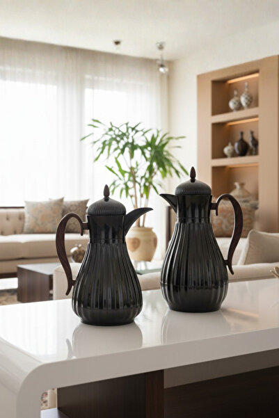 Generic 1 liter/750 ml tea and coffee thermos set