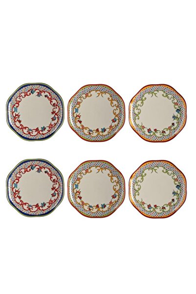 Lucky Art طقم أطباق فيورا بون 19 سم - 6 قطع