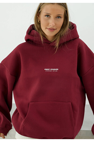 Arz giyim سويت شيرت نسائي قصة فضفاضة هودي أردينتي ستوديو أبيض – بغطاء رأس ، 3...