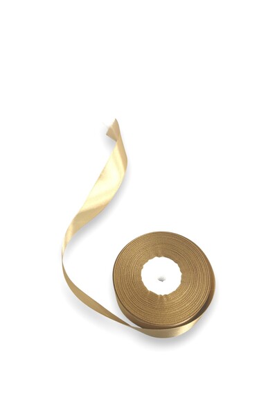 Acacia Gold Color Satin Fabric Ribbon 2.5 cm, 36 Yards – Pack of 2 for Gift Wrapping, Crafts and Home Décor