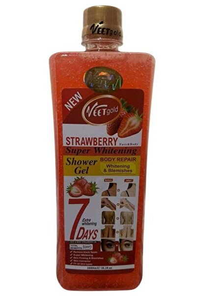OILOF Fit Gold Strawberry Shower Gel for Brightening 1000 ml