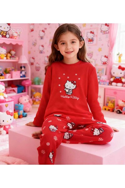 NiCe İç Giyim KARNE HEDİYESİ Set de pijamale din fleece pentru fete, cu temat...