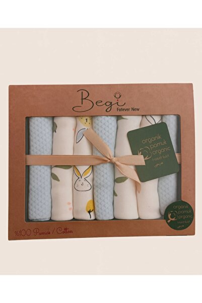 baby socks 7 Pieces 23 cm Soft Combed Cotton Special Boxed Baby Muslin Cloth Wipes